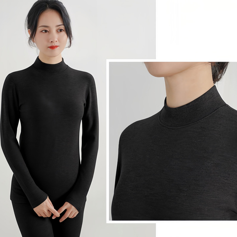 Mid-Neck Thermal Underwear Women Set