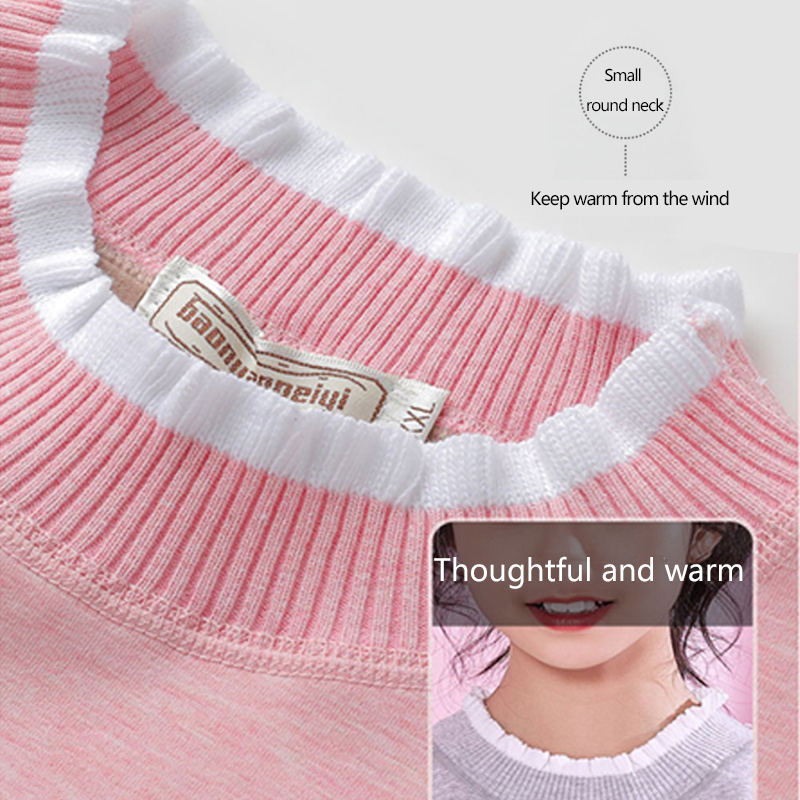 Women Lace Collar Thermal Set