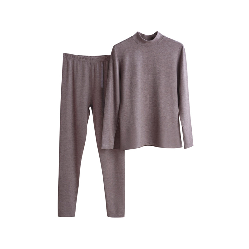 Mid-Neck Thermal Underwear Women Set