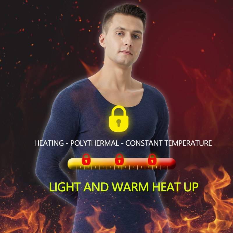 Crew Neck Thermal Underwear Men Thermal Underwear Sets