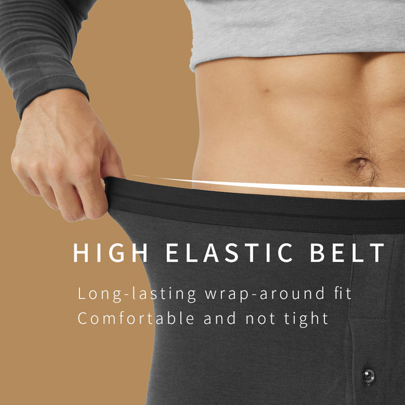 Middle Neck Thermal Underwear Men Sets