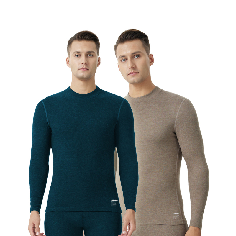Camel Hair Crew Neck/Middle Neck Thermal Underwear Men Sets