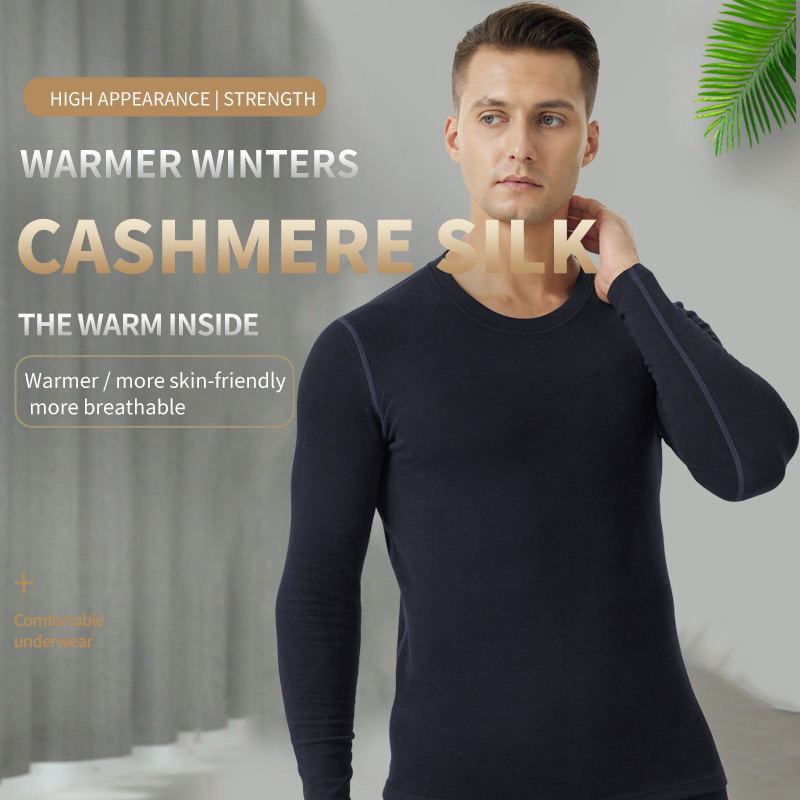Crew Neck Thermal Underwear Men Sets
