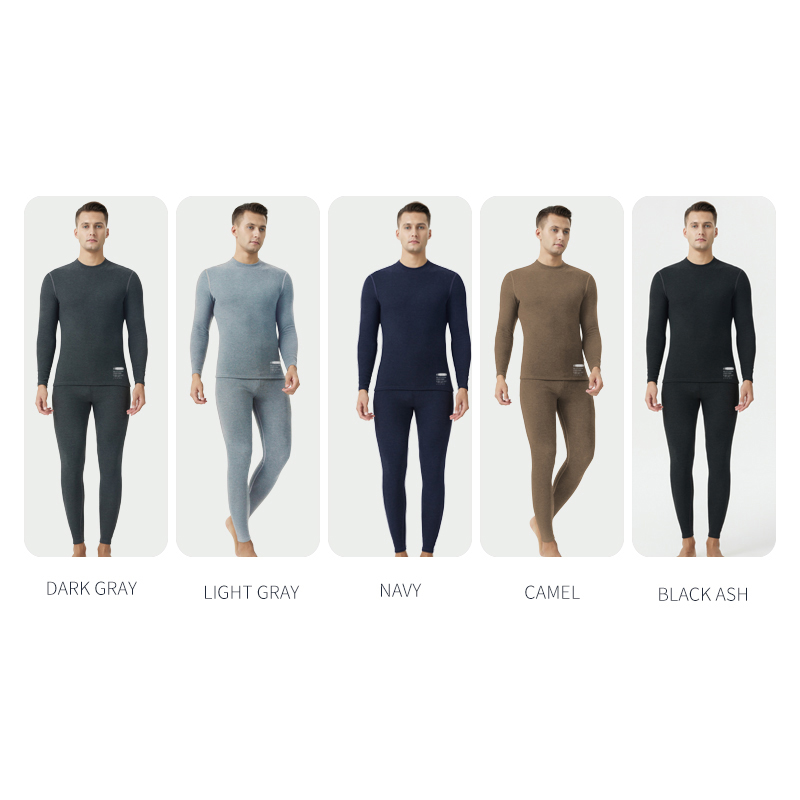 Middle Neck Thermal Underwear Men Sets
