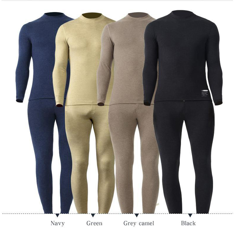Crew Neck/Middle Neck Thermal Underwear Men Sets