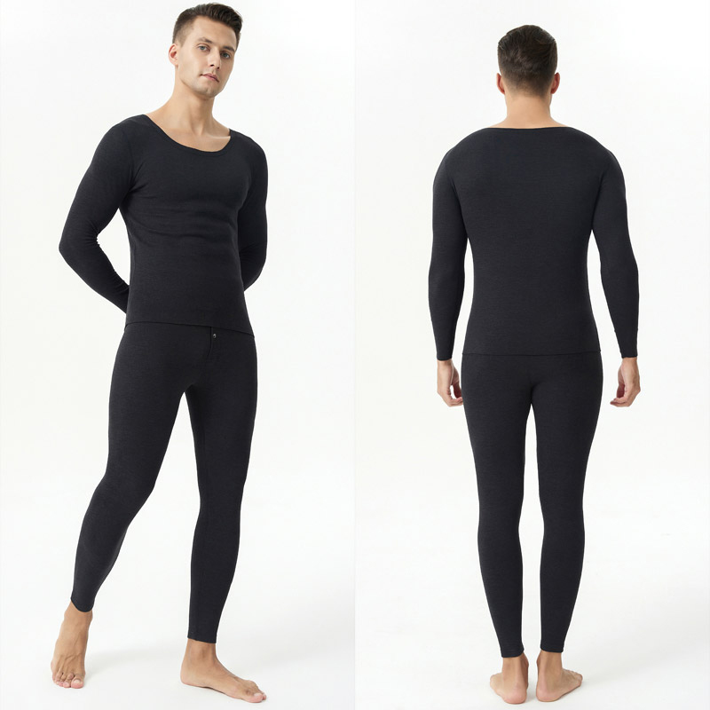 Crew Neck Thermal Underwear Men Thermal Underwear Sets